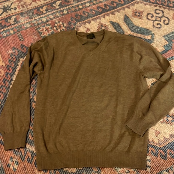 FX Fusion brown Mens cotton blend brown Knit Casual Sweater nwot m - Picture 1 of 3